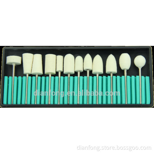 Felt Kit HP Shank High Density Dental Laboratory White Felt Polishing 2014 New Products DianFong China Supplier